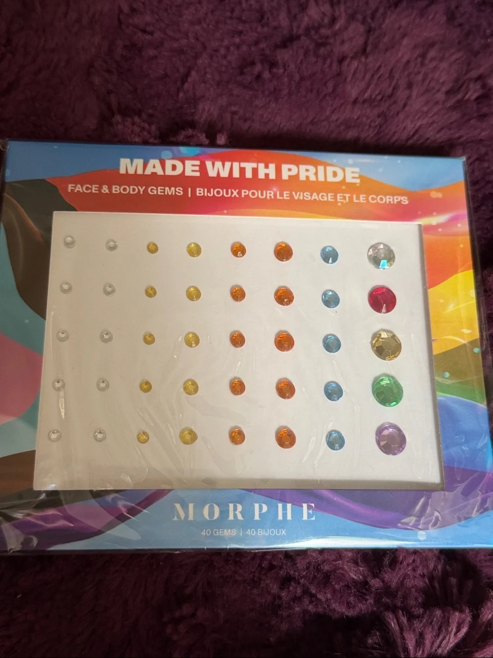Morphe Made with Pride Belt Bag with Brushes and Face & Body Gems